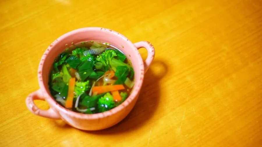 胃腸に優しい野菜スープの写真